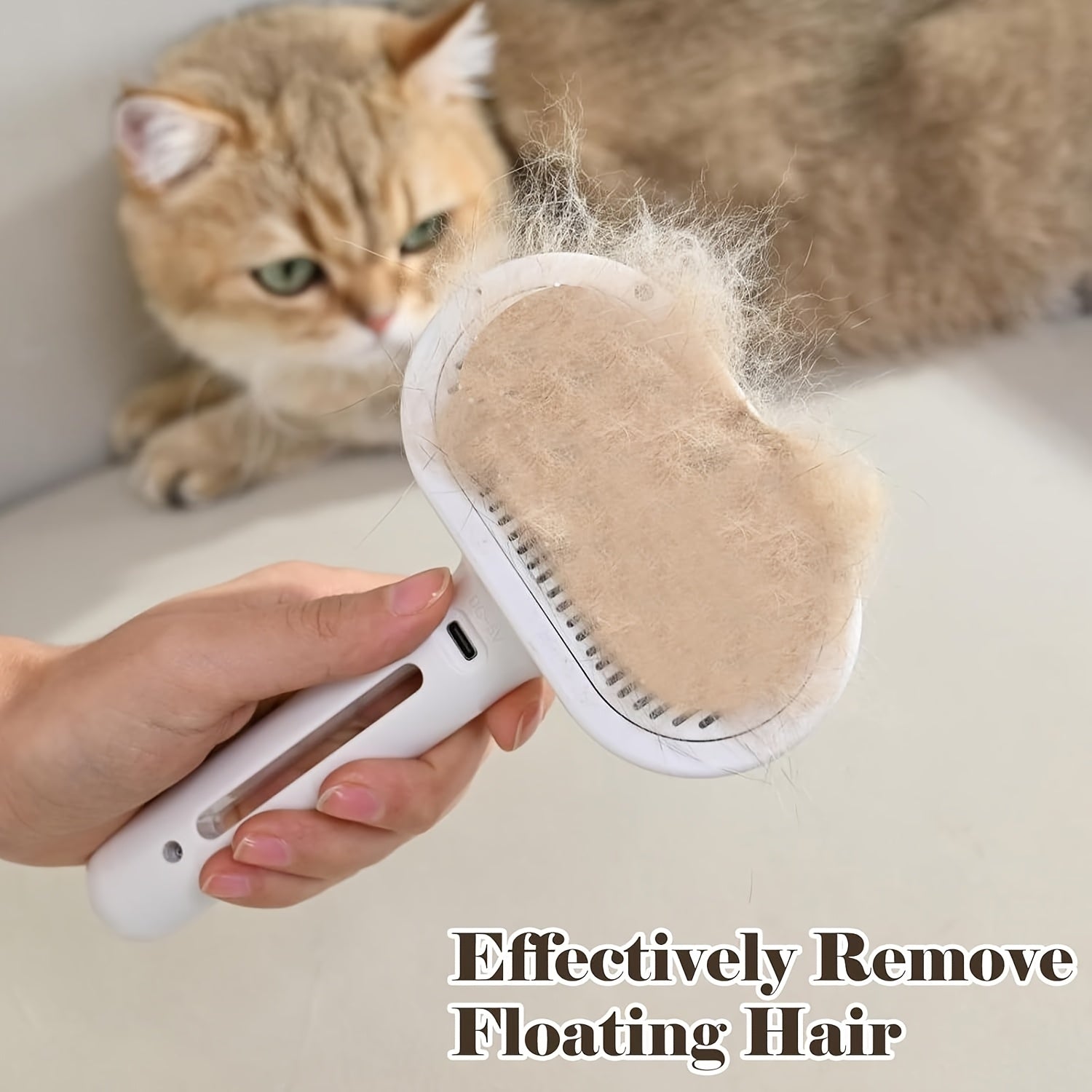 MIAOQUANJI 3-in-1 Automatic Steam Pet Hair Remover Suitable for Cats & Dogs