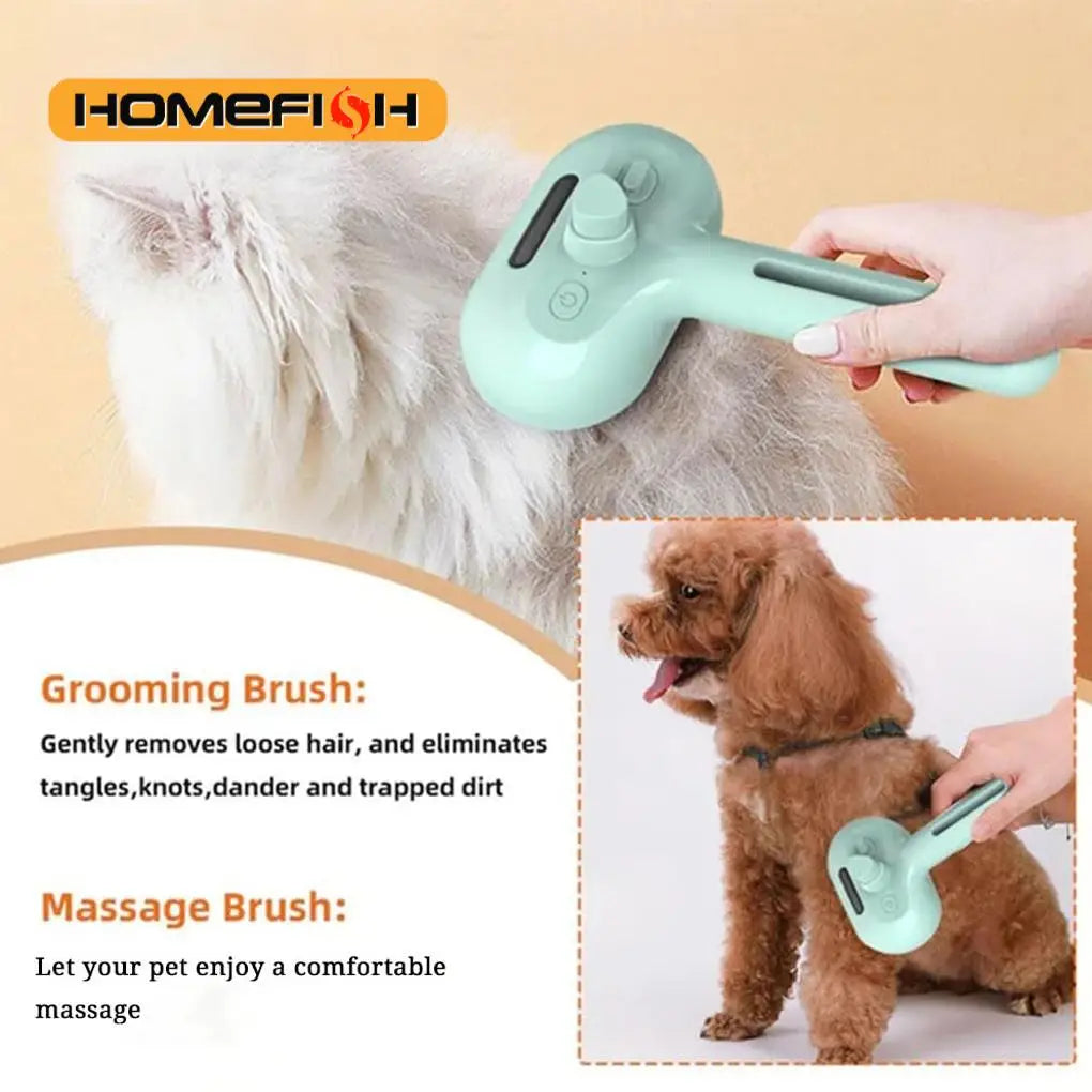 Cepillo de vapor para perros y gatos