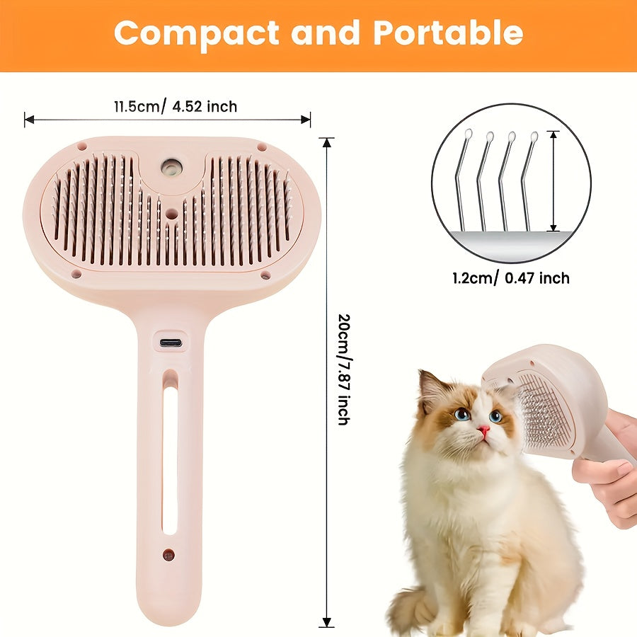 MIAOQUANJI 3-in-1 Automatic Steam Pet Hair Remover Suitable for Cats & Dogs