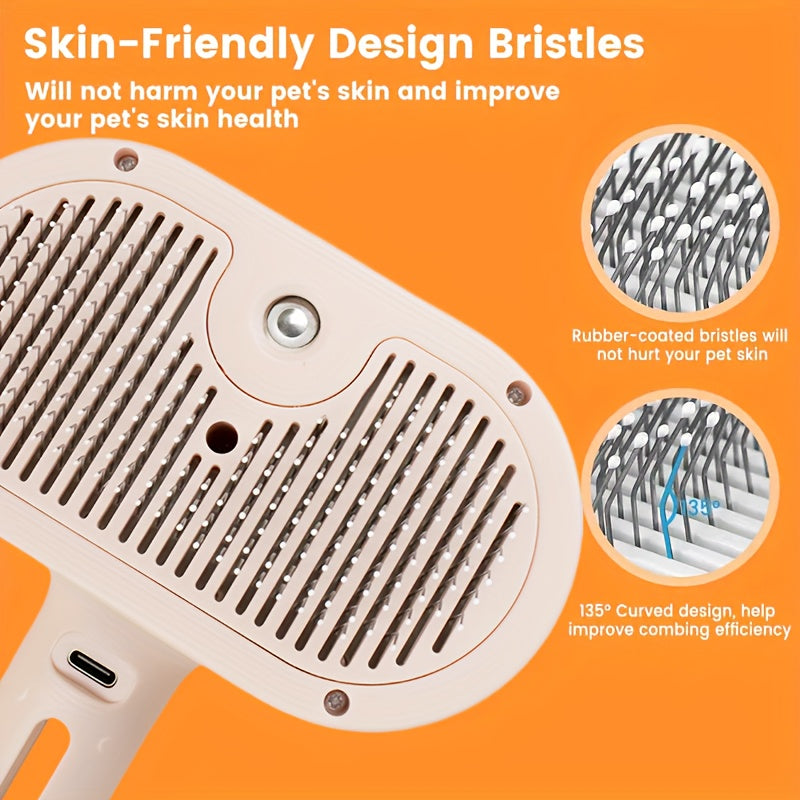 MIAOQUANJI 3-in-1 Automatic Steam Pet Hair Remover Suitable for Cats & Dogs